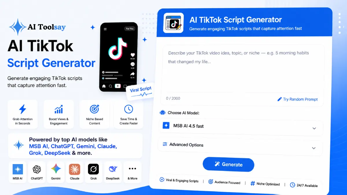 AI TikTok Script Generator